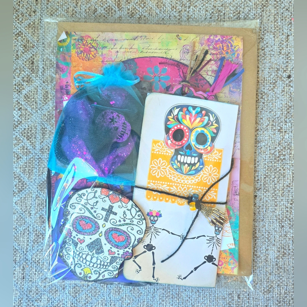 Day Of The Dead ♡ Sugar Skull Journal Or Scrapbook Kit ♡ 60+ Pcs